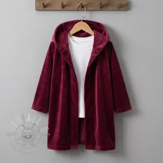 Elastičen žamet VELVET STRETCH bordeaux