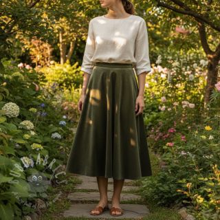 Elastičen žamet VELVET STRETCH camo green