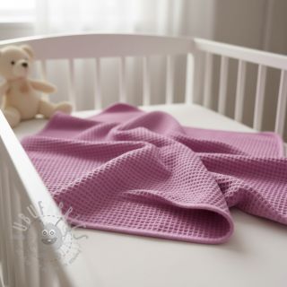 Bombažni vafel tkanja pink