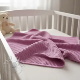 Bombažni vafel tkanja pink
