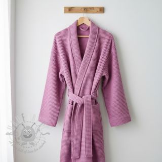 Bombažni vafel tkanja pink