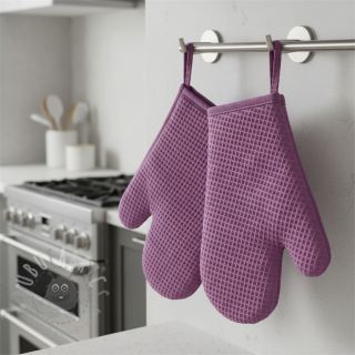 Bombažni vafel tkanja pink