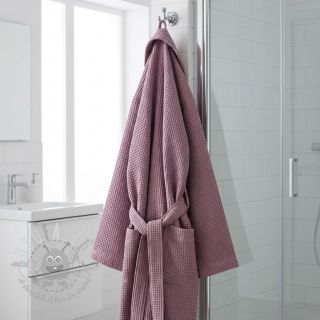 Bombažni vafel tkanja old purple