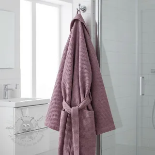Bombažni vafel tkanja old purple