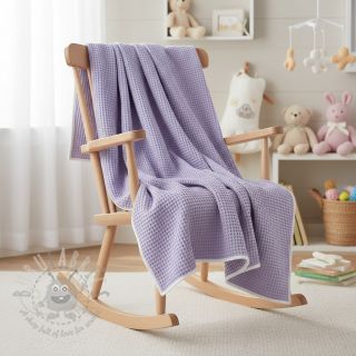 Bombaž z vafelj tkanja bright lilac