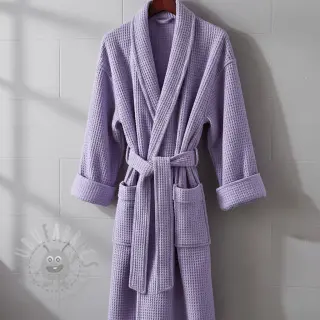 Bombaž z vafelj tkanja bright lilac
