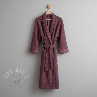 Bombažni vafel tkanja purple