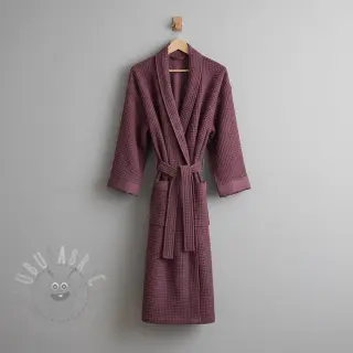 Bombažni vafel tkanja purple