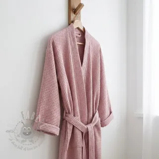 Bombažni vafel tkanja lilac
