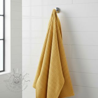 Bombažni vafel tkanja soft yellow
