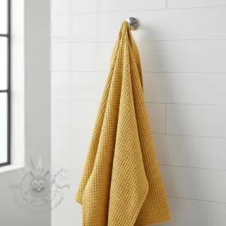 Bombažni vafel tkanja soft yellow