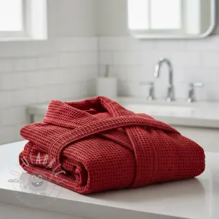 Bombažni vafel tkanja red