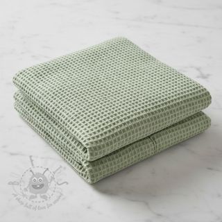 Bombaž z vafelj tkanja dark mint