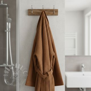 Bombažni vafel tkanja rust