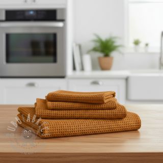 Bombažni vafel tkanja rust