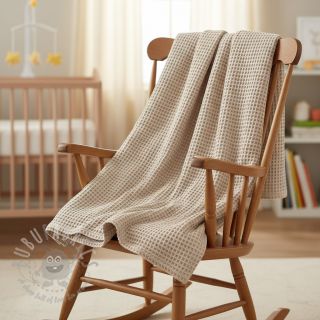 Bombaž z vafelj tkanja camel