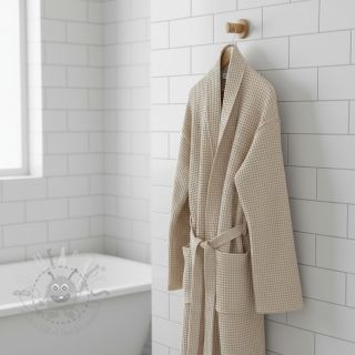 Bombaž z vafelj tkanja camel