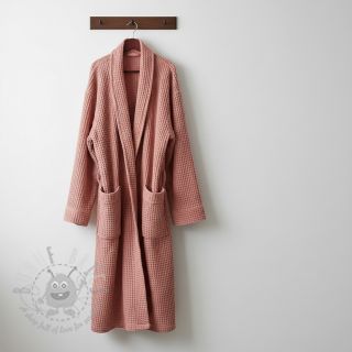 Bombaž z vafelj tkanja blush