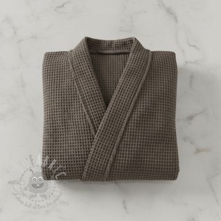 Bombaž z vafelj tkanja anthracite