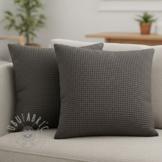 Bombaž z vafelj tkanja anthracite