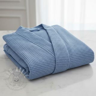 Bombaž z vafelj tkanja blue