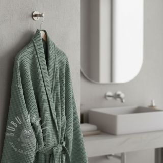 Bombaž z vafelj tkanja dark green