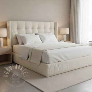 Bombaž z vafelj tkanja ecru