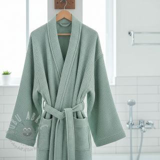 Bombažni vafel tkanja green