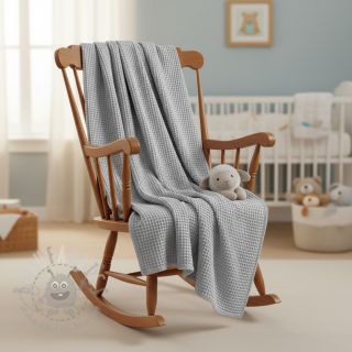 Bombažni vafel tkanja grey