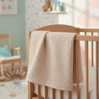 Bombažni vafel tkanja light beige