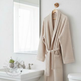 Bombažni vafel tkanja light beige