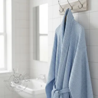 Bombažni vafel tkanja light blue