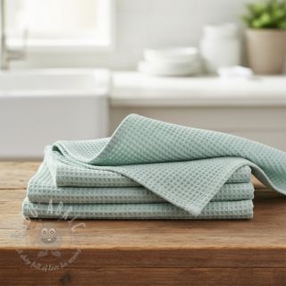 Bombažni vafel tkanja mint