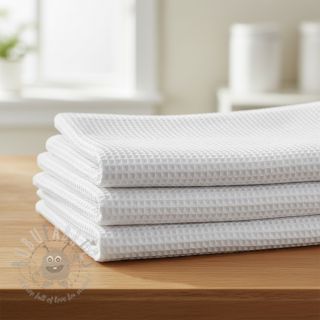Bombažni vafel tkanja white