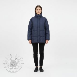 Prešita tkanina Classic navy