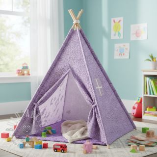 Prešita tkanina Flowers lavender