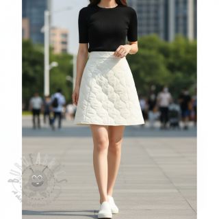 Prešita tkanina Round ecru