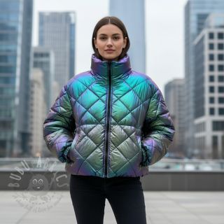 Prešita tkanina FOIL Rainbow multi