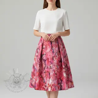 Prešita tkanina Snake gardini pink