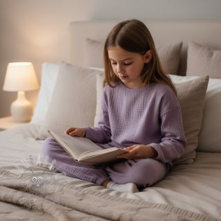 Dvojna gaza/muslin dark lilac