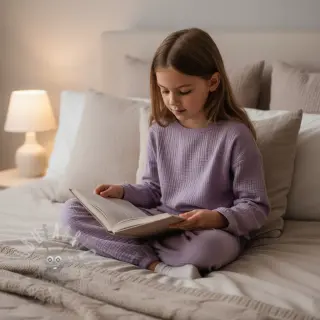 Dvojna gaza/muslin dark lilac