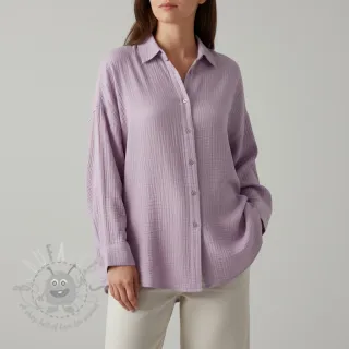 Dvojna gaza/muslin soft lilac ORGANIC