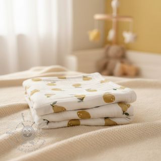 Dvoslojna gaza/muslin Pears design B digital print