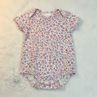 Dvoslojna gaza/muslin Flower Michaela off white digital print