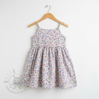 Dvoslojna gaza/muslin Flower Michaela off white digital print