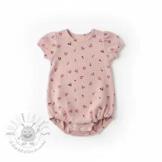 Dvoslojna gaza/muslin Fruits cherry soft rose