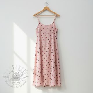 Dvoslojna gaza/muslin Fruits apple soft rose