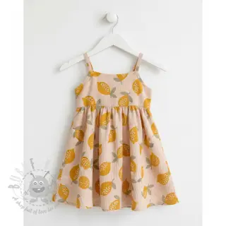 Dvojna gaza/muslin Lemons sand