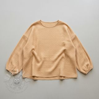 Dvoslojna gaza/muslin DOBBY camel