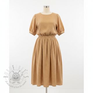 Dvoslojna gaza/muslin DOBBY camel